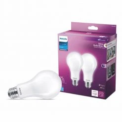 75-Watt Equivalent A21 Ultra Definition Dimmable E26 LED Light Bulb Daylight 5000K (2-Pack) by Philips 15 75-Watt Equivalent A21 Ultra Definition Dimmable E26 LED Light Bulb Daylight 5000K (2-Pack) by Philips -Philips Lighting Shop philips led light bulbs 573501 c3 1000