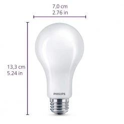75-Watt Equivalent A21 Ultra Definition Dimmable E26 LED Light Bulb Daylight 5000K (2-Pack) by Philips 19 75-Watt Equivalent A21 Ultra Definition Dimmable E26 LED Light Bulb Daylight 5000K (2-Pack) by Philips -Philips Lighting Shop philips led light bulbs 573501 fa 1000