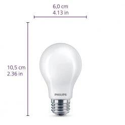 40-Watt Equivalent A19 Ultra Definition Dimmable E26 LED Light Bulb Soft White with Warm Glow 2700K (4-Pack) by Philips -Philips Lighting Shop philips led light bulbs 576090 fa 1000
