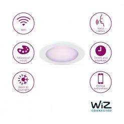 Color and Tunable White 5/6 in. LED 65W Equivalent Dimmable Smart Wi-Fi Wiz Connected Recessed Downlight Kit by Philips -Philips Lighting Shop philips recessed lighting kits 555623 1f 1000