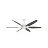 Titan II Wi-Fi 66 in. Integrated LED Indoor/Outdoor Pure White/ORB Smart Ceiling Fan with Remote Control by TroposAir 2 Titan II Wi-Fi 66 in. Integrated LED Indoor/Outdoor Pure White/ORB Smart Ceiling Fan with Remote Control by TroposAir -Philips Lighting Shop pure white troposair ceiling fans with lights 88258 88275 36103 64 1000