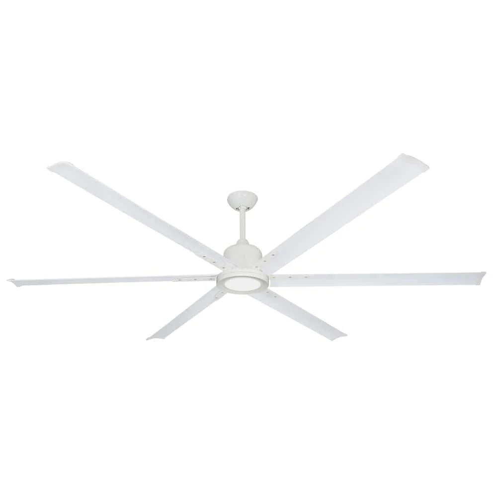 Titan II Wi-Fi 84 in. Indoor/Outdoor Pure White Smart Ceiling Fan and LED Light with Remote Control by TroposAir 3 Titan II Wi-Fi 84 in. Indoor/Outdoor Pure White Smart Ceiling Fan and LED Light with Remote Control by TroposAir