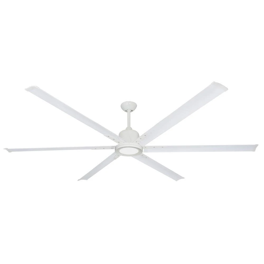 Titan II Wi-Fi 84 in. Indoor/Outdoor Pure White Smart Ceiling Fan and LED Light with Remote Control by TroposAir 4 Titan II Wi-Fi 84 in. Indoor/Outdoor Pure White Smart Ceiling Fan and LED Light with Remote Control by TroposAir - Image 2