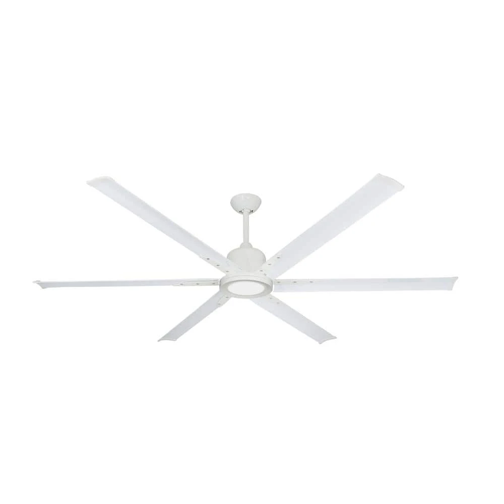 Titan II Wi-Fi 72 in. Indoor/Outdoor Pure White Smart Ceiling Fan and LED Light with Remote Control by TroposAir 3 Titan II Wi-Fi 72 in. Indoor/Outdoor Pure White Smart Ceiling Fan and LED Light with Remote Control by TroposAir