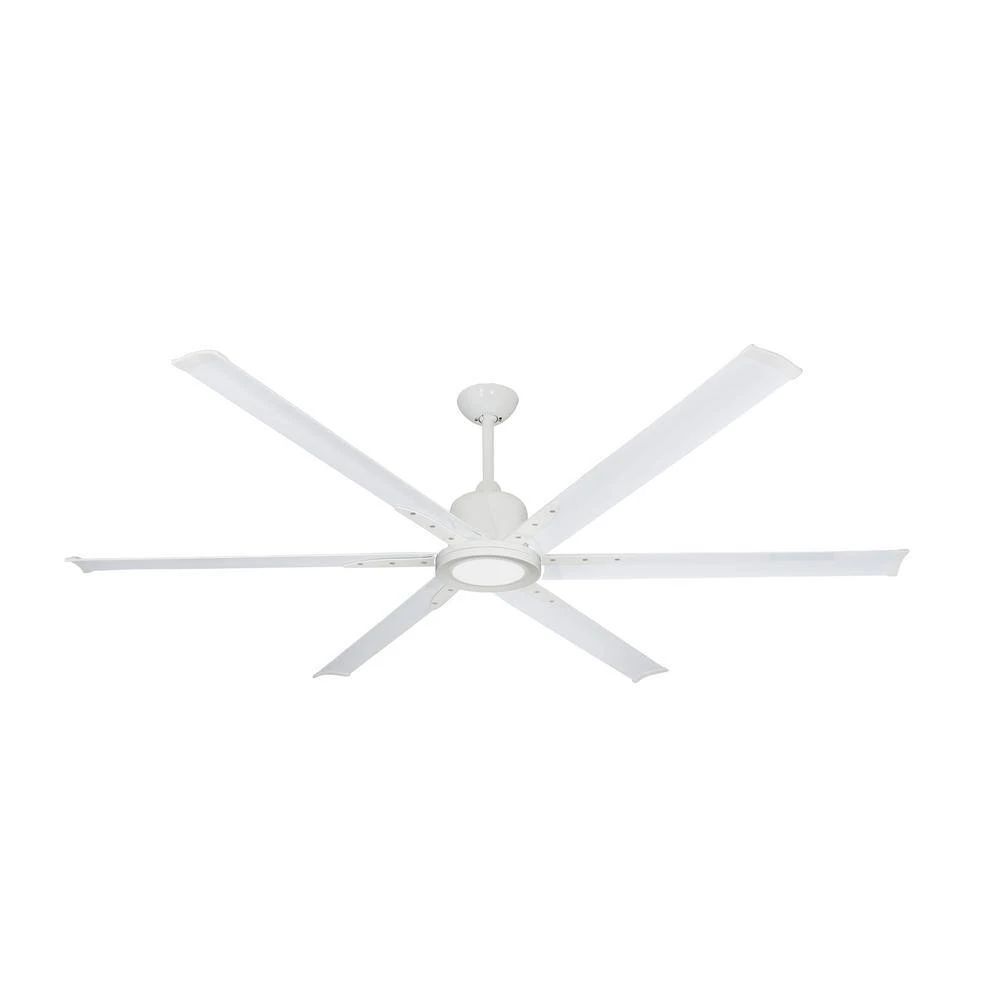 Titan II Wi-Fi 72 in. Indoor/Outdoor Pure White Smart Ceiling Fan and LED Light with Remote Control by TroposAir 4 Titan II Wi-Fi 72 in. Indoor/Outdoor Pure White Smart Ceiling Fan and LED Light with Remote Control by TroposAir - Image 2