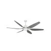 Titan II Wi-Fi 66 in. Integrated LED Indoor/Outdoor Pure White/BN Smart Ceiling Fan with Remote Control by TroposAir 2 Titan II Wi-Fi 66 in. Integrated LED Indoor/Outdoor Pure White/BN Smart Ceiling Fan with Remote Control by TroposAir -Philips Lighting Shop pure white troposair ceiling fans with lights 88258 88284 36103 64 1000