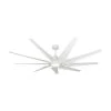 Liberator WiFi 72 in. LED Indoor/Outdoor Pure White Smart Ceiling Fan with Light with Remote Control by TroposAir -Philips Lighting Shop pure white troposair ceiling fans with lights 88505 88512 36103 64 1000