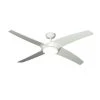 Starfire 56 in. Pure White Ceiling Fan with LED Light by TroposAir -Philips Lighting Shop pure white troposair ceiling fans with lights 88711 64 1000