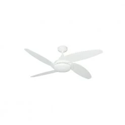 Tuscan 52 in. LED Pure White Ceiling Fan and Light with Remote Control by TroposAir