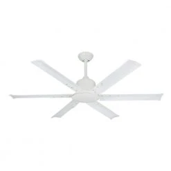 Titan II Wi-Fi 52 in. Indoor/Outdoor Pure White Smart Ceiling Fan with Remote Control by TroposAir