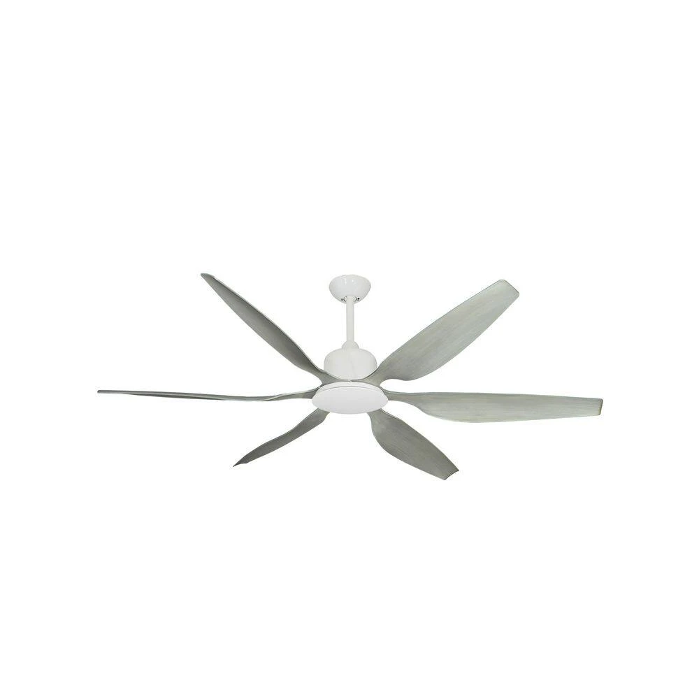 Titan II Wi-Fi 66 in. Indoor/Outdoor Pure White/Stone Smart Ceiling Fan with Remote Control by TroposAir 4 Titan II Wi-Fi 66 in. Indoor/Outdoor Pure White/Stone Smart Ceiling Fan with Remote Control by TroposAir - Image 2