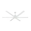 Titan II Wi-Fi 72 in. Indoor/Outdoor Pure White Smart Ceiling Fan with Remote Control by TroposAir 2 Titan II Wi-Fi 72 in. Indoor/Outdoor Pure White Smart Ceiling Fan with Remote Control by TroposAir -Philips Lighting Shop pure white troposair ceiling fans without lights 88258 88283 64 1000