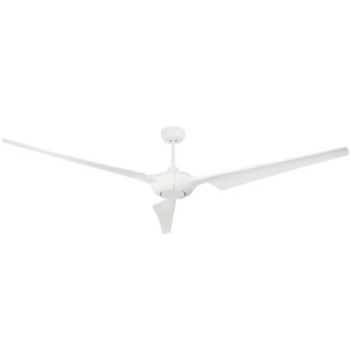 Ion WiFi 76 in. Indoor/Outdoor Pure White Smart Ceiling Fan with Remote Control by TroposAir 6 Ion WiFi 76 in. Indoor/Outdoor Pure White Smart Ceiling Fan with Remote Control by TroposAir -Philips Lighting Shop pure white troposair ceiling fans without lights 88528 88527 64 1000