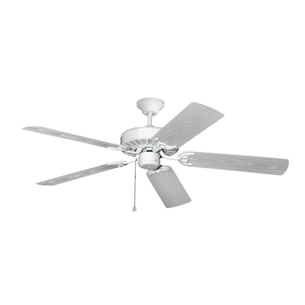 ProSeries Builder 52 in. Pure White Outdoor Ceiling Fan by TroposAir 4 ProSeries Builder 52 in. Pure White Outdoor Ceiling Fan by TroposAir - Image 2