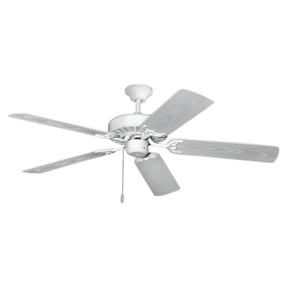 ProSeries Builder 52 in. Pure White Outdoor Ceiling Fan by TroposAir 3 ProSeries Builder 52 in. Pure White Outdoor Ceiling Fan by TroposAir