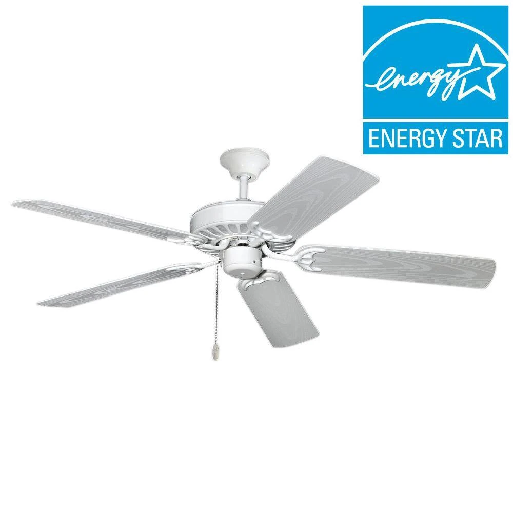 ProSeries Builder 52 in. Pure White Outdoor Ceiling Fan by TroposAir 5 ProSeries Builder 52 in. Pure White Outdoor Ceiling Fan by TroposAir - Image 3