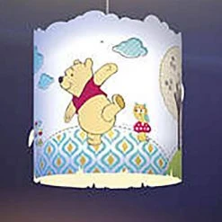10.24 in. White Plastic Globe Disney Winnie the Pooh Children Kid Suspension Light Lampshade (2-Pack) by Philips -Philips Lighting Shop white philips globes shades 2 x plc 7175134u0 1f 1000