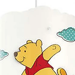 10.24 in. White Plastic Globe Disney Winnie the Pooh Children Kid Suspension Light Lampshade (2-Pack) by Philips -Philips Lighting Shop white philips globes shades 2 x plc 7175134u0 4f 1000