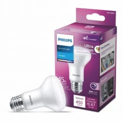 45-Watt Equivalent R20 Ultra-Definition Dimmable E26 LED Light Bulb Daylight 5000K (1-Pack) by Philips -Philips Lighting Shop white philips led light bulbs 576488 c3 1000