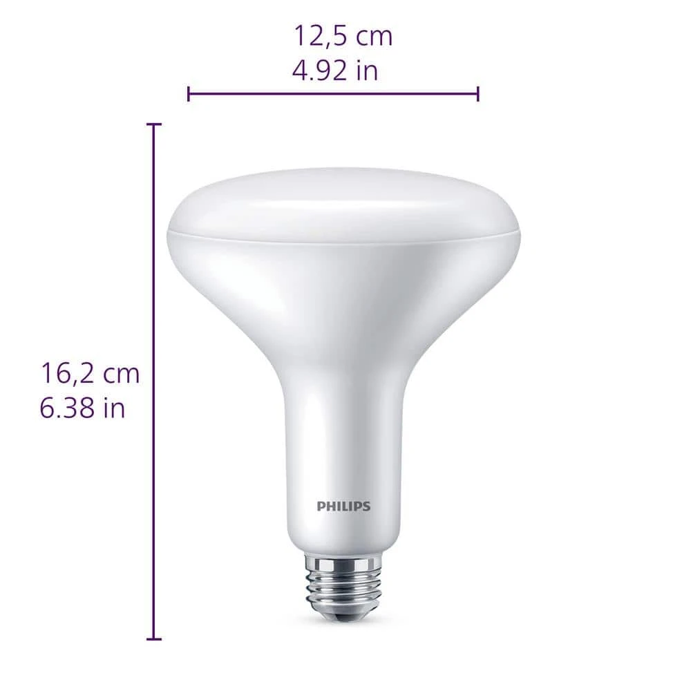65-Watt Equivalent BR40 Ultra-Definition Dimmable E26 LED Light Bulb Soft White with Daylight 5000K (1-Pack) by Philips 10 65-Watt Equivalent BR40 Ultra-Definition Dimmable E26 LED Light Bulb Soft White with Daylight 5000K (1-Pack) by Philips - Image 8