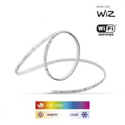 Color and Tunable White Dimmable Smart Wi-Fi Wiz Connected Light Strip (2M) by Philips 12 Color and Tunable White Dimmable Smart Wi-Fi Wiz Connected Light Strip (2M) by Philips -Philips Lighting Shop white philips under cabinet lights 560755 40 1000