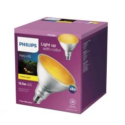 90-Watt Equivalent PAR38 LED Flood Yellow by Philips 13 90-Watt Equivalent PAR38 LED Flood Yellow by Philips -Philips Lighting Shop yellow philips colored light bulbs 469080 4f 1000