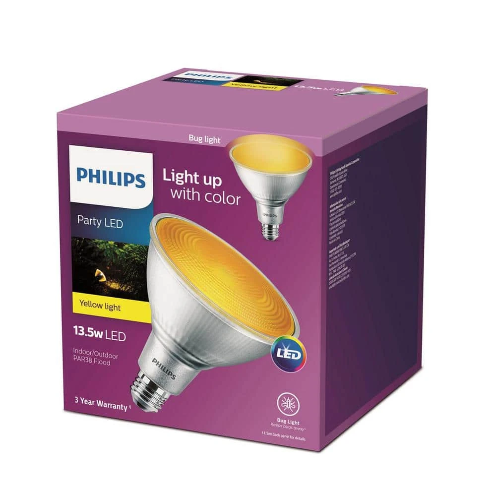 90-Watt Equivalent PAR38 LED Flood Yellow by Philips 7 90-Watt Equivalent PAR38 LED Flood Yellow by Philips - Image 5