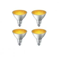 90-Watt Equivalent PAR38 LED Flood Yellow (4-Pack) by Philips