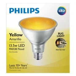90-Watt Equivalent PAR38 LED Flood Yellow (4-Pack) by Philips -Philips Lighting Shop yellow philips colored light bulbs 469080 c3 1000 1
