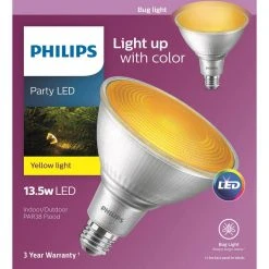 90-Watt Equivalent PAR38 LED Flood Yellow by Philips 12 90-Watt Equivalent PAR38 LED Flood Yellow by Philips -Philips Lighting Shop yellow philips colored light bulbs 469080 c3 1000